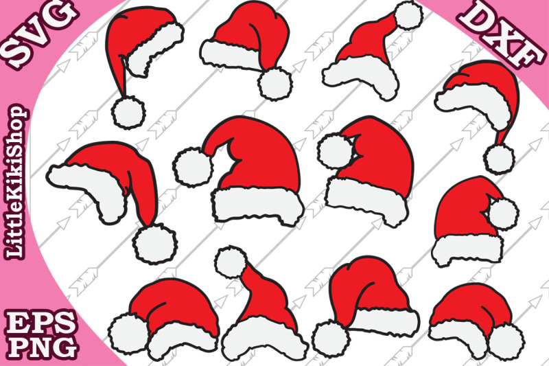Download Santa Hat Svg,CHRISTMAS SVG, Santa Claus Svg,Santa Hat clipart By LittleKikiShop | TheHungryJPEG.com