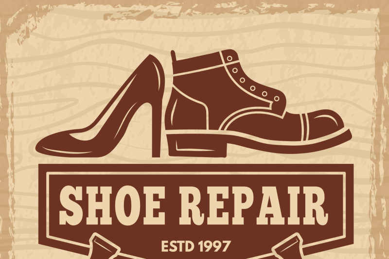 Shoes repair Royalty Free Vector Image - VectorStock