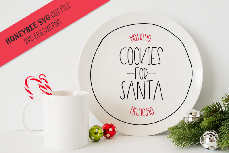 Download Cookies For Santa's Plate SVG Cut File By Honeybee SVG ...