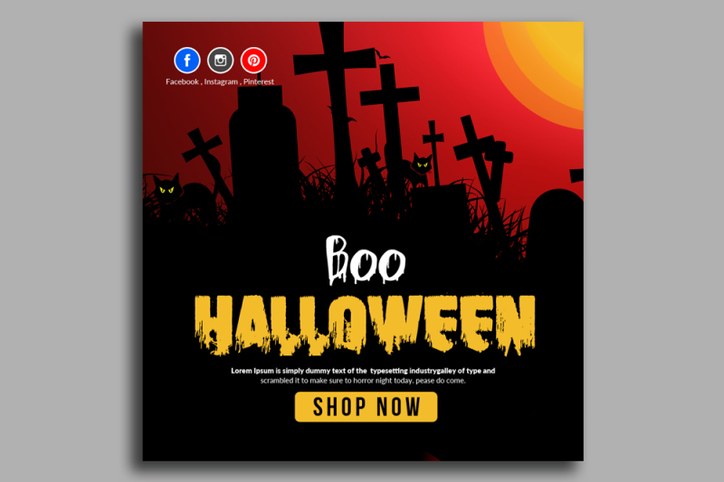 Halloween Banners By Designhub Thehungryjpeg Com