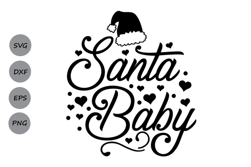 Download santa baby svg, christmas svg, santa svg, santa hat svg ...