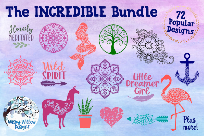 Download The Incredible Bundle Mandala Svg Cut Files By Wispy Willow Designs Thehungryjpeg Com