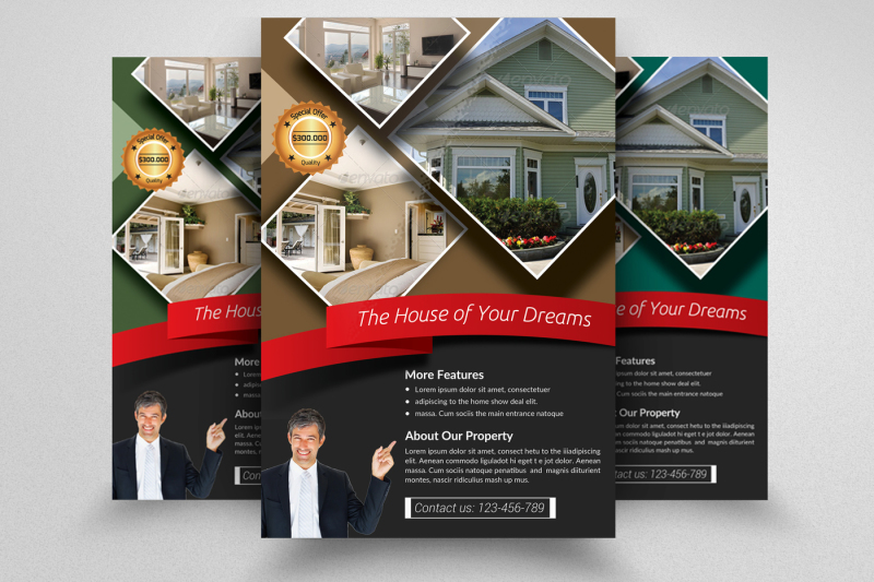 Real Estate Flyer Template By Designhub | TheHungryJPEG