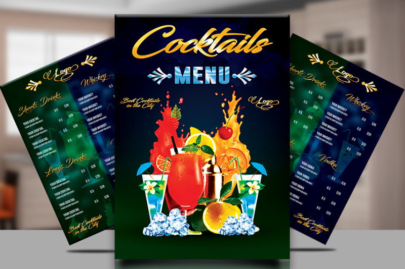 Drink Menu Flyer Template By TWorldDesigns | TheHungryJPEG