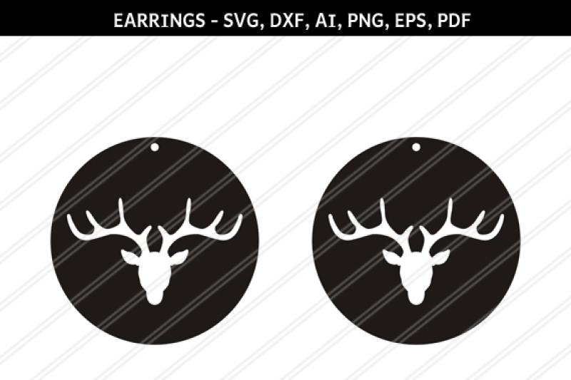 Download Deer earrings svg,Reindeer earrings,Jewelry svg,leather ...