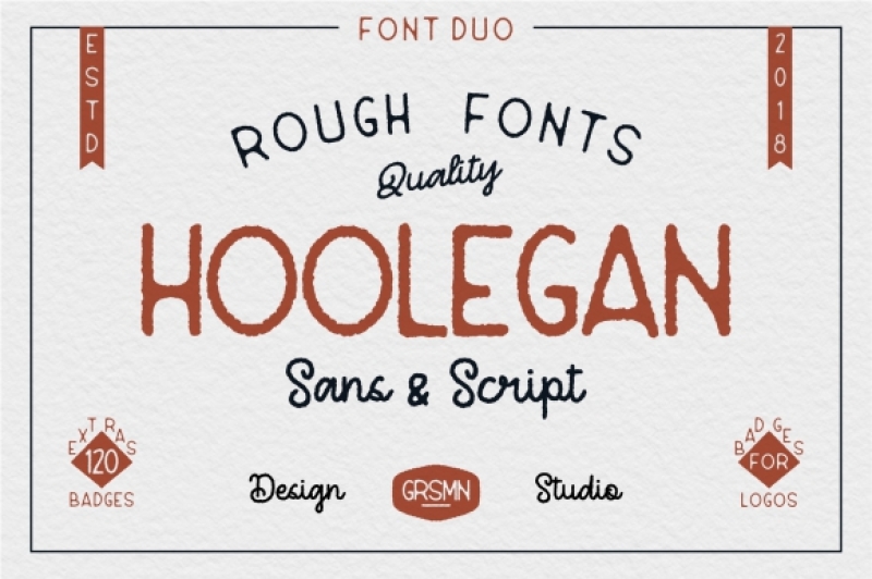 Hoolegan Font Duo By Garisman Studio Thehungryjpeg Com