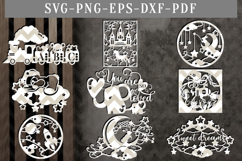 Download Sculpting Forming Animal Safari Svg Dxf Png Pdf Design Train Papercut New Baby Papercut Papercutting Vinyl Template Commercial Use Nursery Papercut Craft Supplies Tools