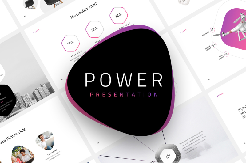 Power-Powerpoint Template By Dublin_Design | TheHungryJPEG