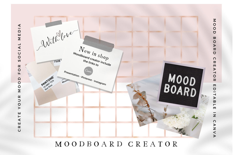 Moodboard Creator For Canva By Creative Stash Thehungryjpeg Com