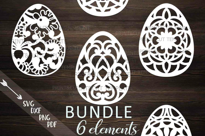 Download Easter Zentagle Mandala Patterned eggs bundle svg cut ...