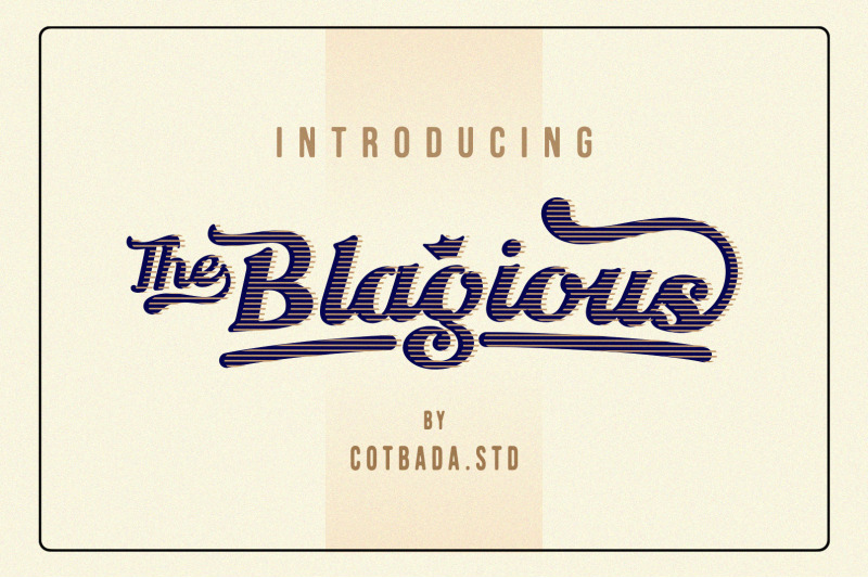 The Blagious Bold Script By Cotbada Studio Thehungryjpeg Com