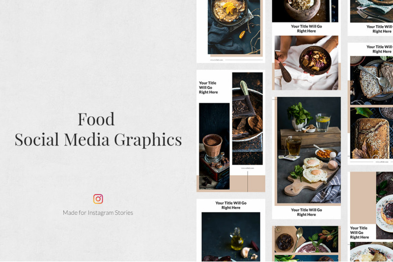 Food Instagram Stories By Social Corner Graphics | TheHungryJPEG