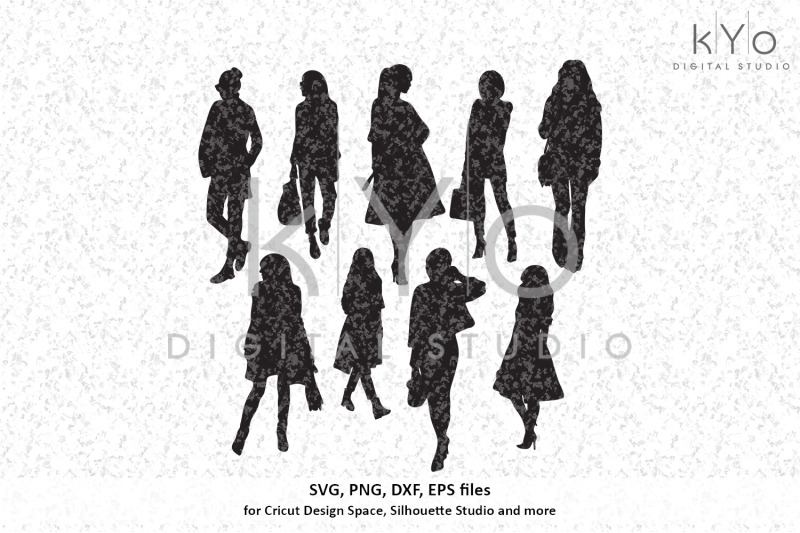 Download Business Woman Lady Silhouettes Svg Png Dxf Eps Files Business Woman By Kyo Digital Studio Thehungryjpeg Com