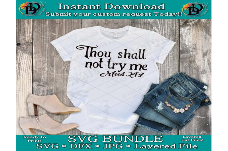 Mom Svg Mom Shirt Thou Shall Not Try Me Mood 24 7 Quote Svg Digit By Dynamic Dimensions Thehungryjpeg Com
