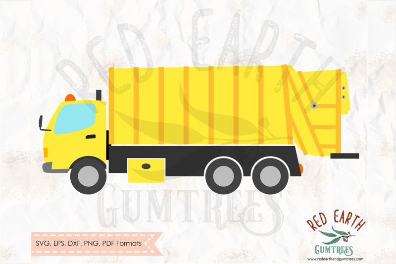 Garbage Truck Construction Theme Truck Svg Png Eps Dxf Pdf By Svgbrewerydesigns Thehungryjpeg Com