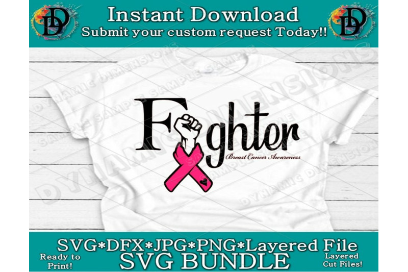 Download Cancer Fighter Svg, Breast Cancer Svg, Pink Ribbon Svg ...