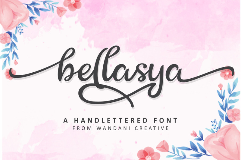 Bellisia Romantic Font By Wandani Creative Thehungryjpeg Com