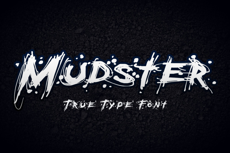 Mudster Font By Misterchek Thehungryjpeg Com