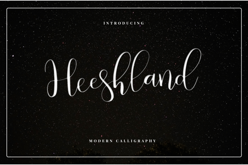 Heeshland Modern Calligraphy Font By Tomy James Thehungryjpeg Com