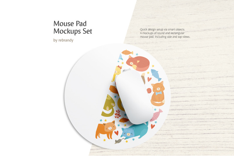 Download Mouse Pad Mockups Set By Rebrandy Thehungryjpeg Com