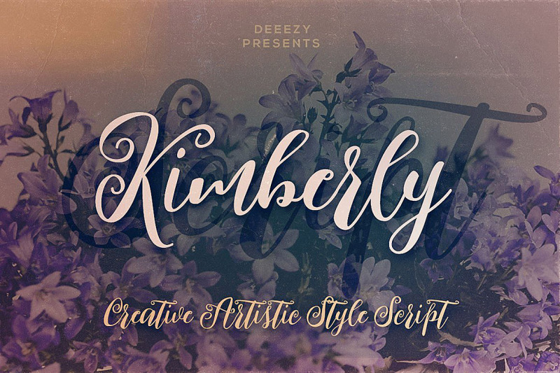 Kimberly Script Font By Cruzine Design Thehungryjpeg Com