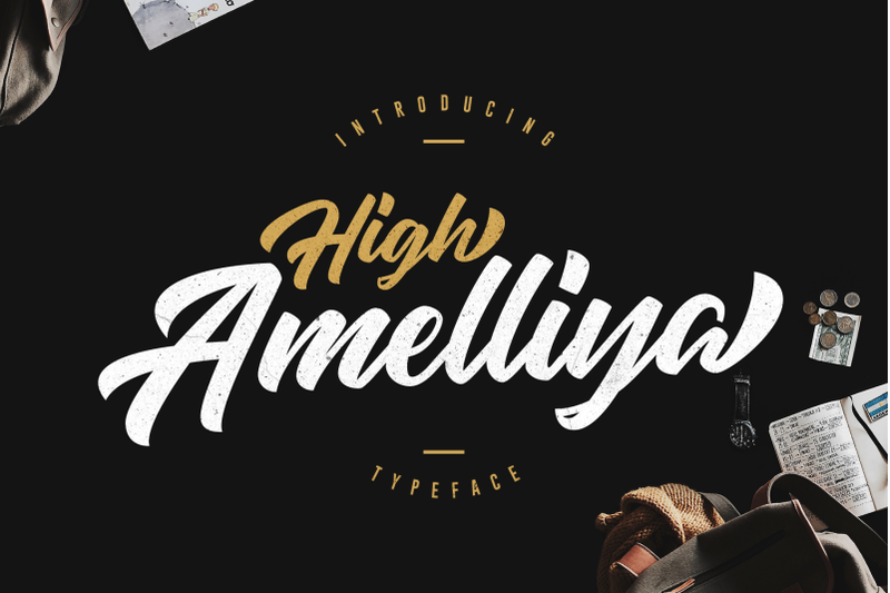 High Amelliya Typeface By Dierstudio Thehungryjpeg Com