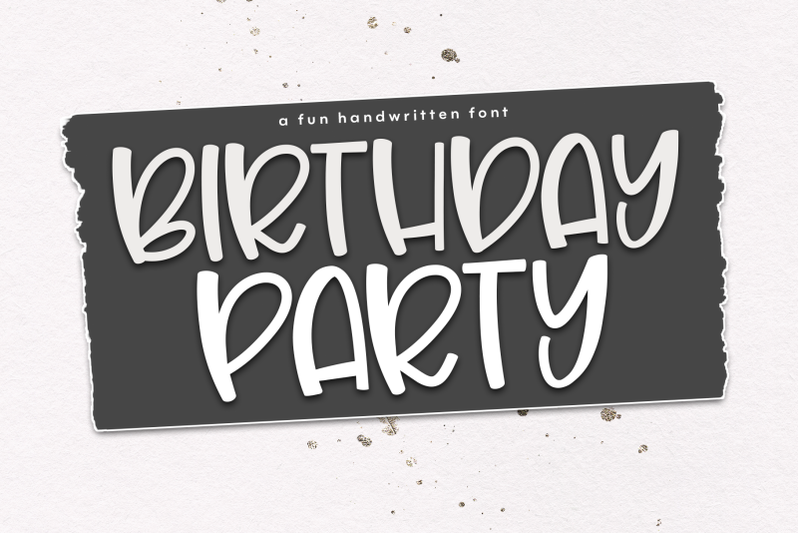 Birthday Party A Cute Quirky Handwritten Font By Ka Designs Thehungryjpeg Com