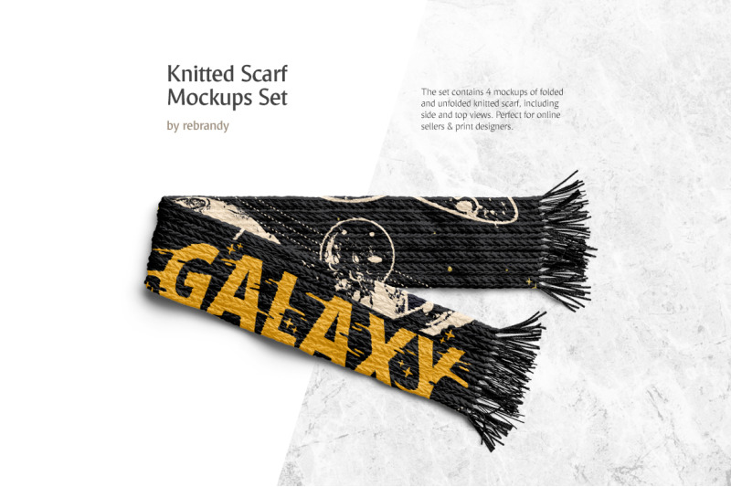Download Knitted Scarf Mockups Set By Rebrandy Thehungryjpeg Com
