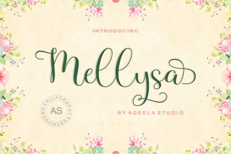 Mellysa By Aqeela Studio Thehungryjpeg Com