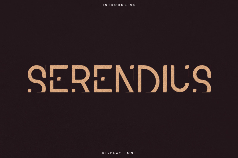 Serendius Display Font By Vpcreativeshop Thehungryjpeg Com