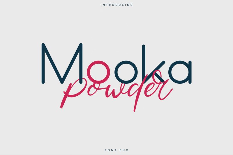 Mooka Powder Font Duo By Vpcreativeshop Thehungryjpeg Com