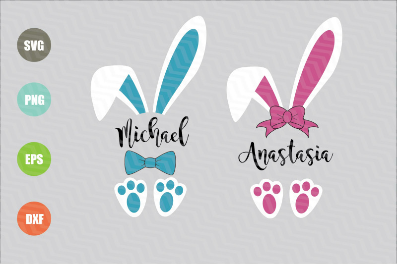 Easter Bunny Ears SVG By NewSvgArt | TheHungryJPEG