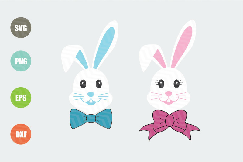 Easter Bunny Face Svg By Newsvgart Thehungryjpeg Com