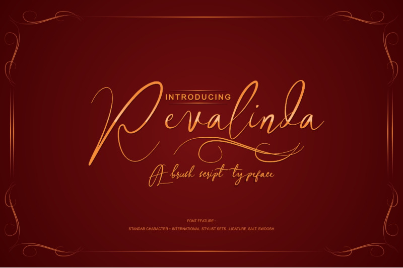 Revalinda Script Beauty Font By Sheilla Design Sore Thehungryjpeg Com