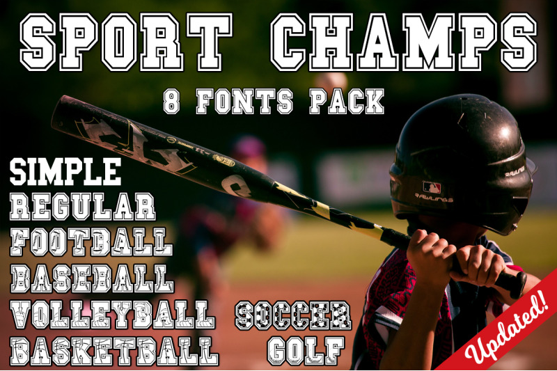 The Sport Champs Font Pack By Anastasia Feya Fonts Svg Cut Files Thehungryjpeg Com