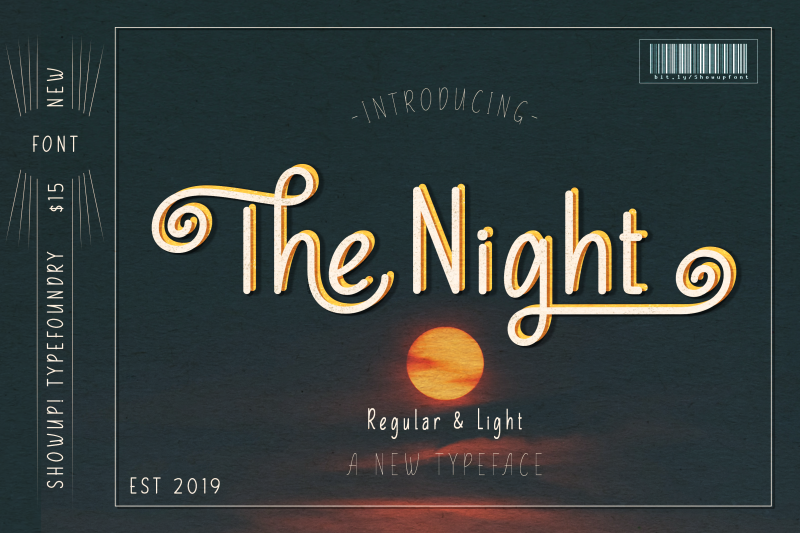 The Night Typeface By Showup Typefoundry Thehungryjpeg Com
