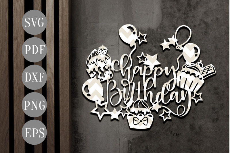 Download All Crafts 30816 Svg Cut Files Creative Fabrica Happy Birthday Card Svg Yellowimages Mockups