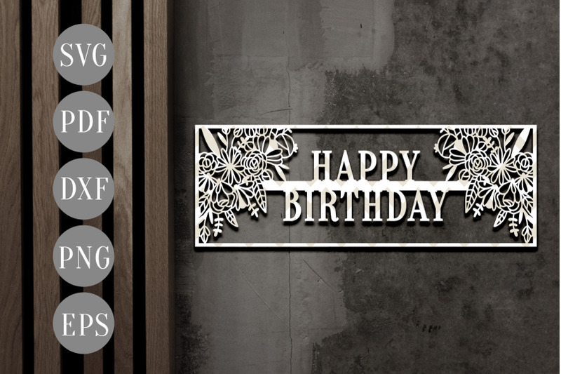 Download Happy Birthday Frame Papercut Template Birthday Invitation Card Svg By Personal Epiphany Thehungryjpeg Com