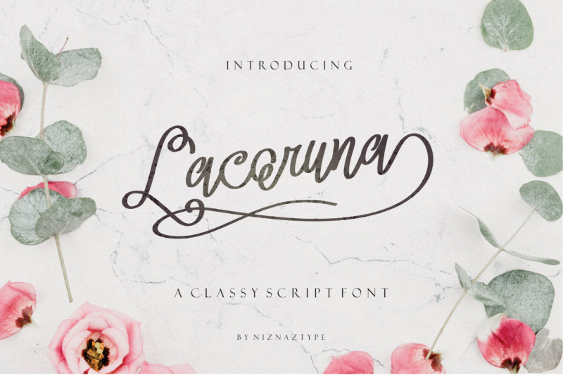 Lacoruna Script Font By Niznaz Thehungryjpeg Com