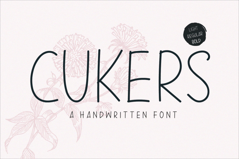 Cukers A Handwritten Font By Sameeh Store Thehungryjpeg Com