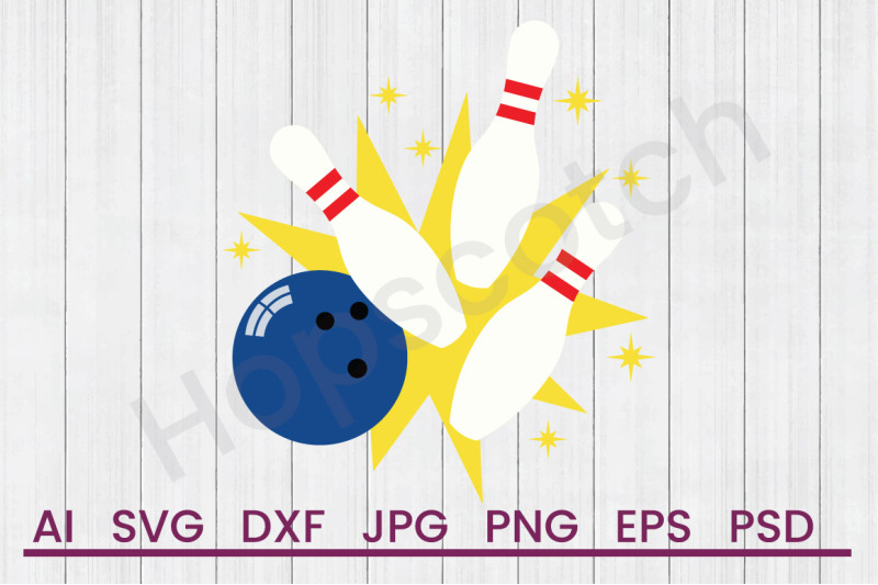 Ball & Pins - Svg File, Dxf File By Hopscotch Designs 