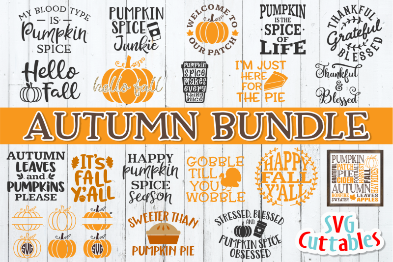 Autumn Bundle By Svg Cuttables | TheHungryJPEG