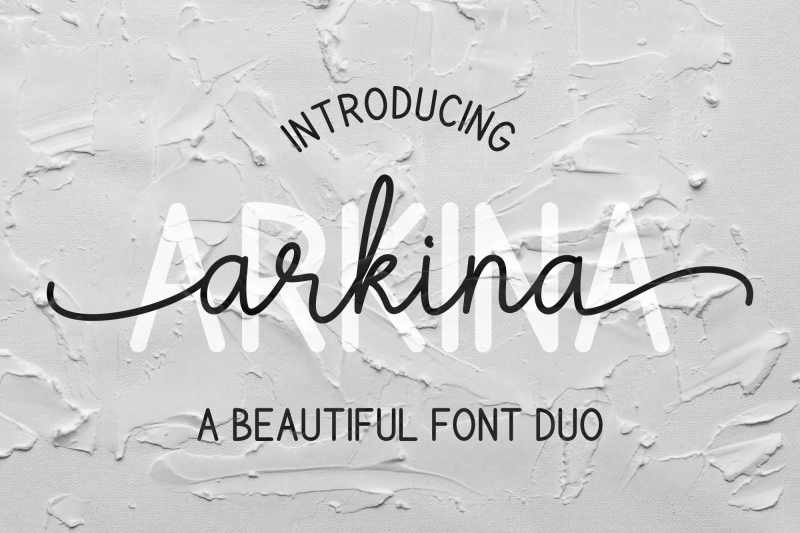 Arkina Font Duo By Sibelumpagi Studio Thehungryjpeg Com
