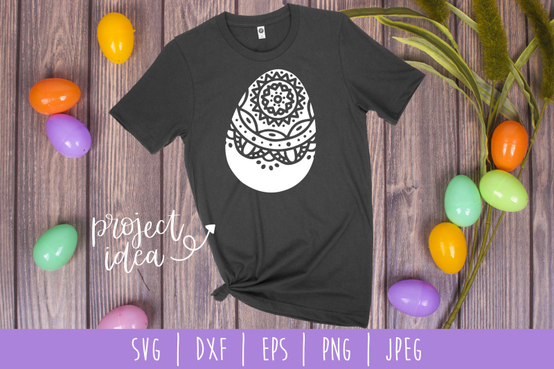 Mandala Easter Egg SVG, DXF, EPS, PNG, JPEG By SavoringSurprises | TheHungryJPEG.com