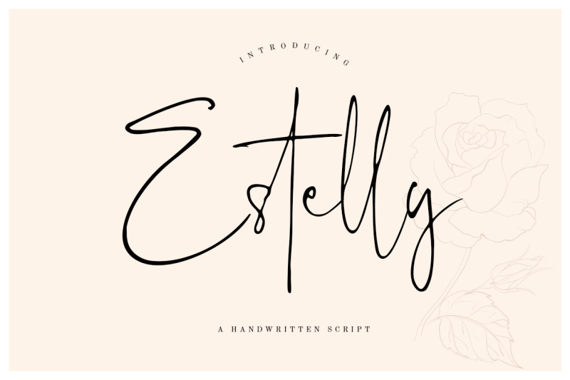 Estelly Stylish Signature By Creatype Studio Thehungryjpeg Com