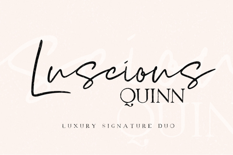 Luscious Quinn Font Duo By Noistudiocrafts Thehungryjpeg Com