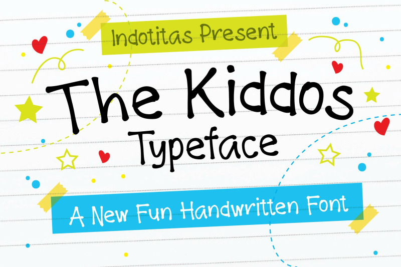 The Kiddos Typeface By Indotitas Thehungryjpeg Com