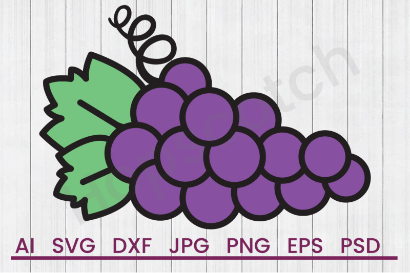 Grapes Svg File Dxf File By Hopscotch Designs Thehungryjpeg Com