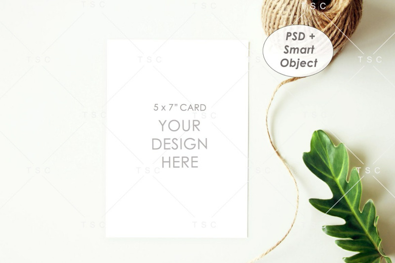 5 X 7 Card Mockup Wedding Invitation Card Save The Date Card By The Sunday Chic Thehungryjpeg Com
