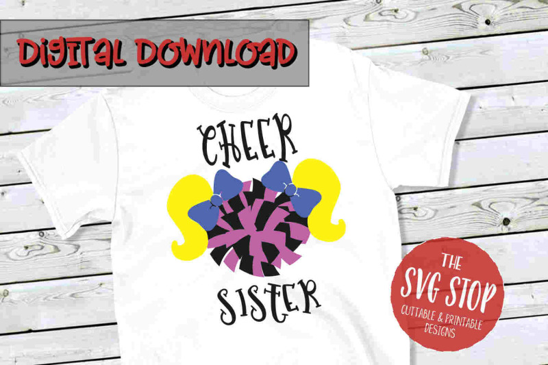 Cheer Sister 2 Svg Png Dxf By The Svg Stop Thehungryjpeg Com